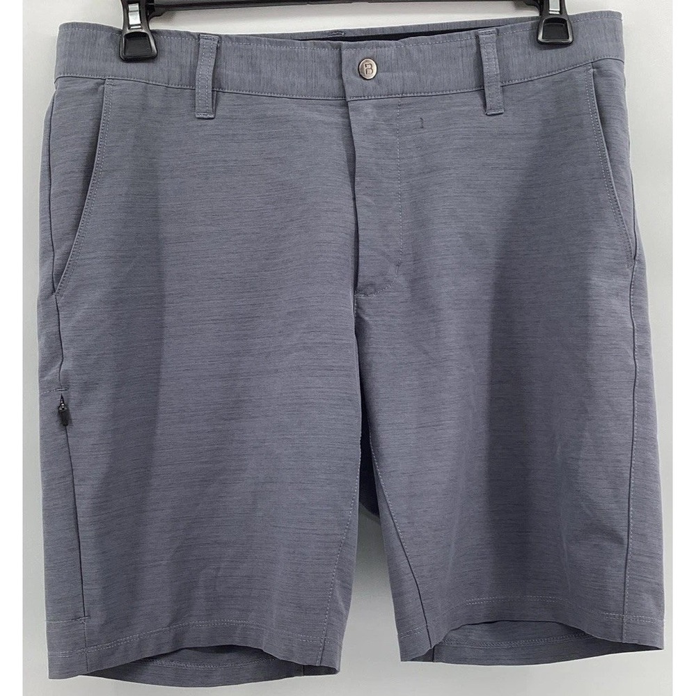 BYLT Shorts Mens Large Gray Kinetic Golf Performance Stretch Chino Casual